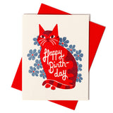 Bromstad Printing Co. - Happy Birth-day - Risograph Card