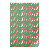 Red Cap Cards - Festive Mushrooms Holiday Wrapping Paper