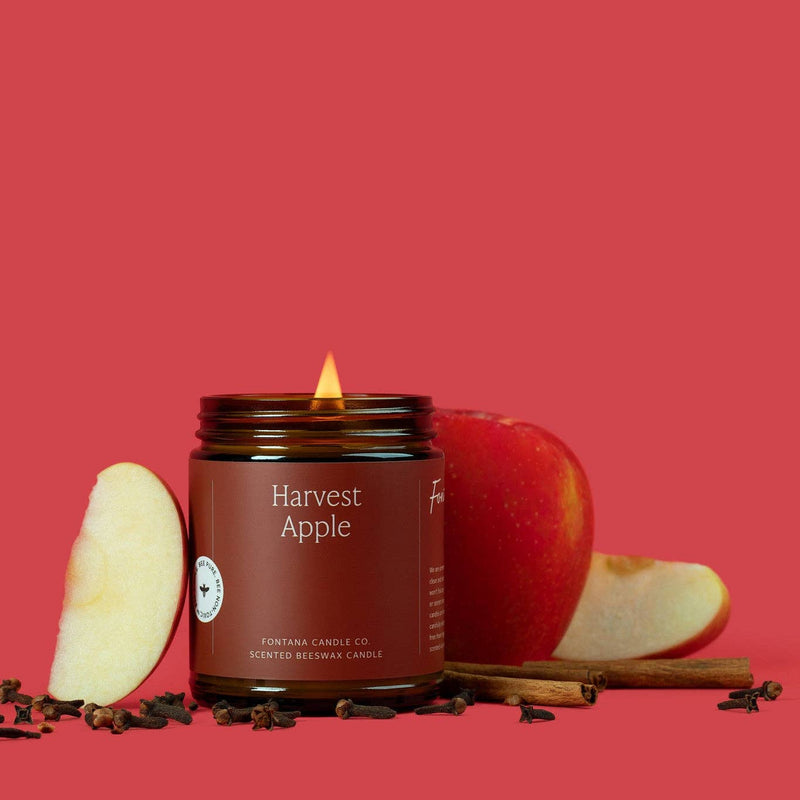 Fontana Candle Co. - Harvest Apple Beeswax & Essential Oil Jar Candle
