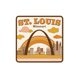 Wild Child Brand - St. Louis Missouri Sticker | Retro Gateway Arch Mississippi