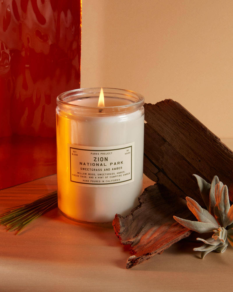 Parks Project - Zion Sweetgrass and Amber Candle