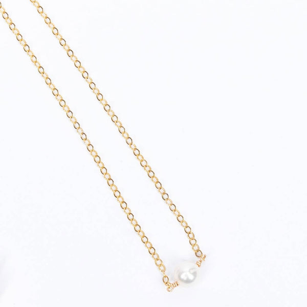 Forai - Leeda Pearl Necklace in Gold