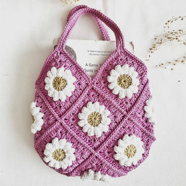 Quince Fables - Hand-Crochet Mini Tote Bag