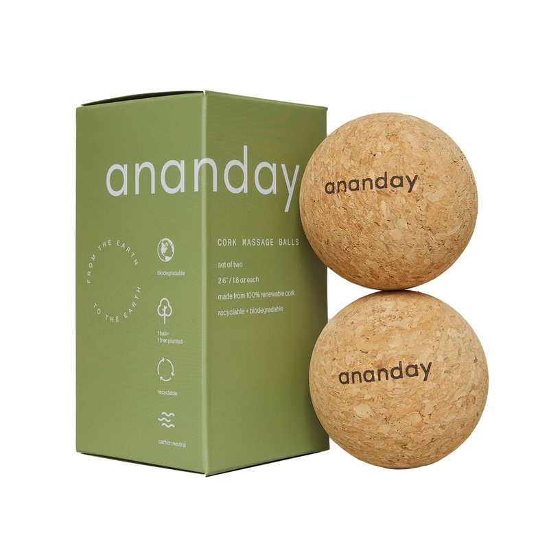 Ananday - Cork Massage Ball Set