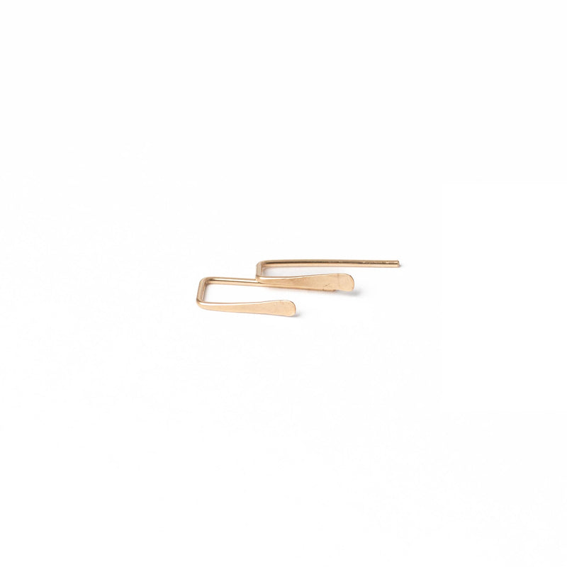 Indra Staple Earrings in Gold or Sterling Silver: Gold