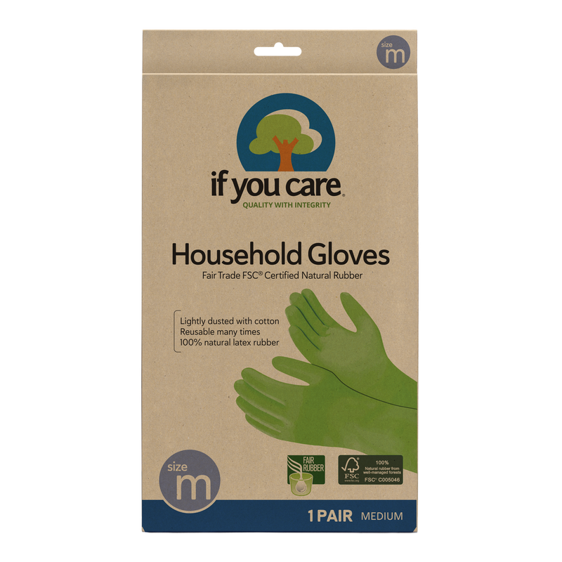 Fsc Certified Fair Trade Latex Household Gloves Medium