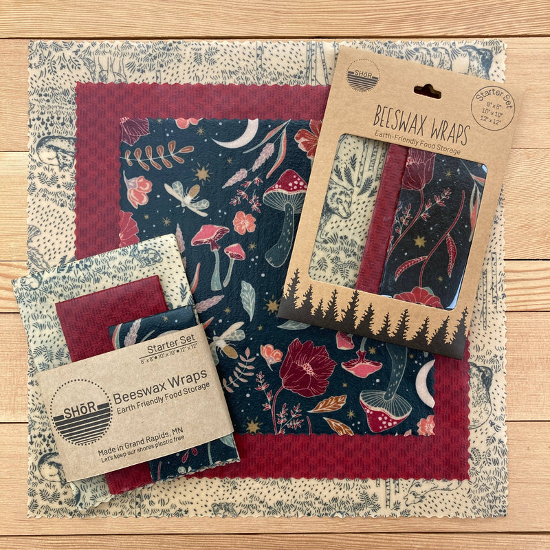 Shor - Beeswax Wrap Starter Set - Wildwood