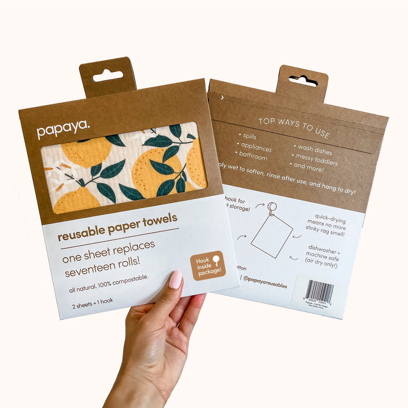 Papaya - Reusable Paper Towel