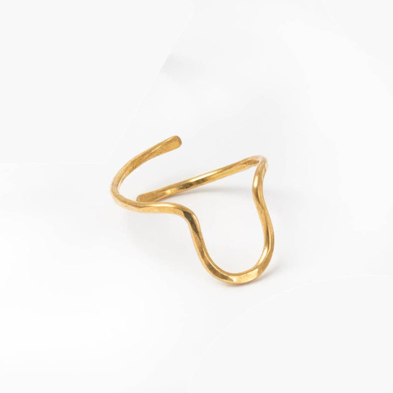 Forai - Hand-hammered Lara Ring in Brass or Sterling Silver