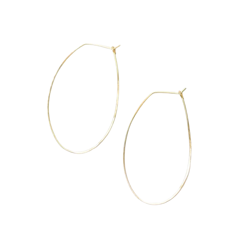 Forai - Azmera Hammered Loop Earrings in 14K Gold Filled