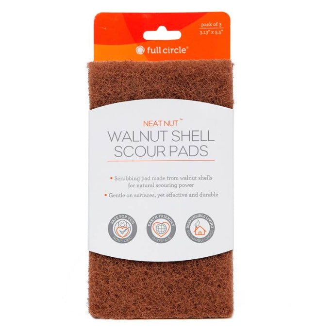 Walnut Shell Scour Pads - For Good – Dharma + Dwell