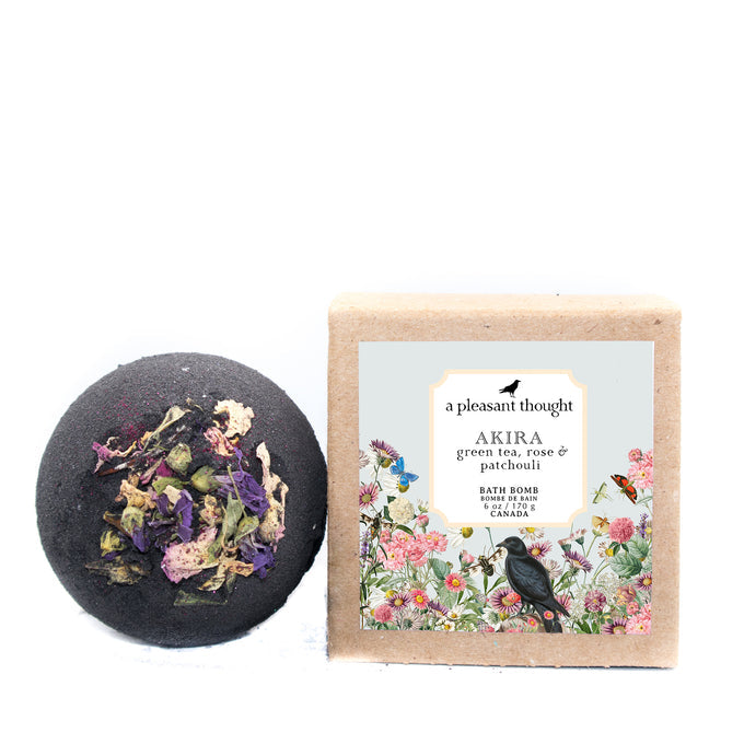 Akira Bath Bomb | Green Tea, Rose & Patchouli
