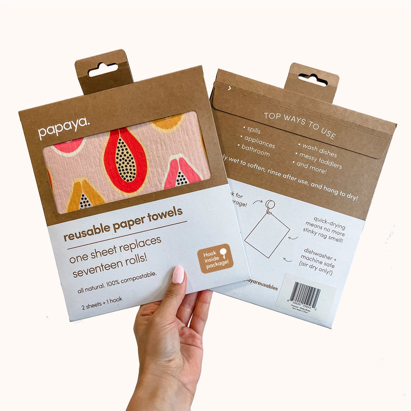 Papaya - Reusable Paper Towel – Dharma + Dwell